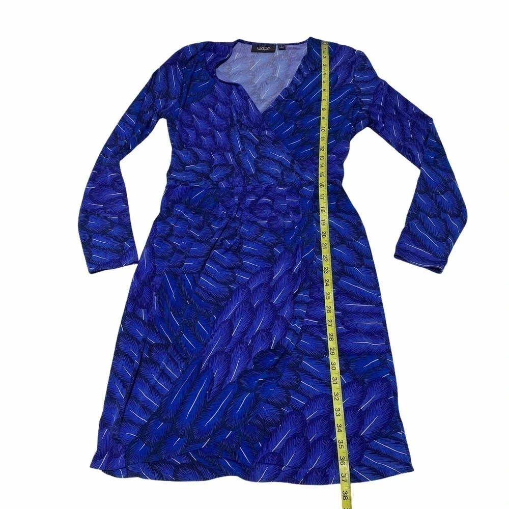Gypsy Mara Hoffman Feather Faux Wrap Dress Small